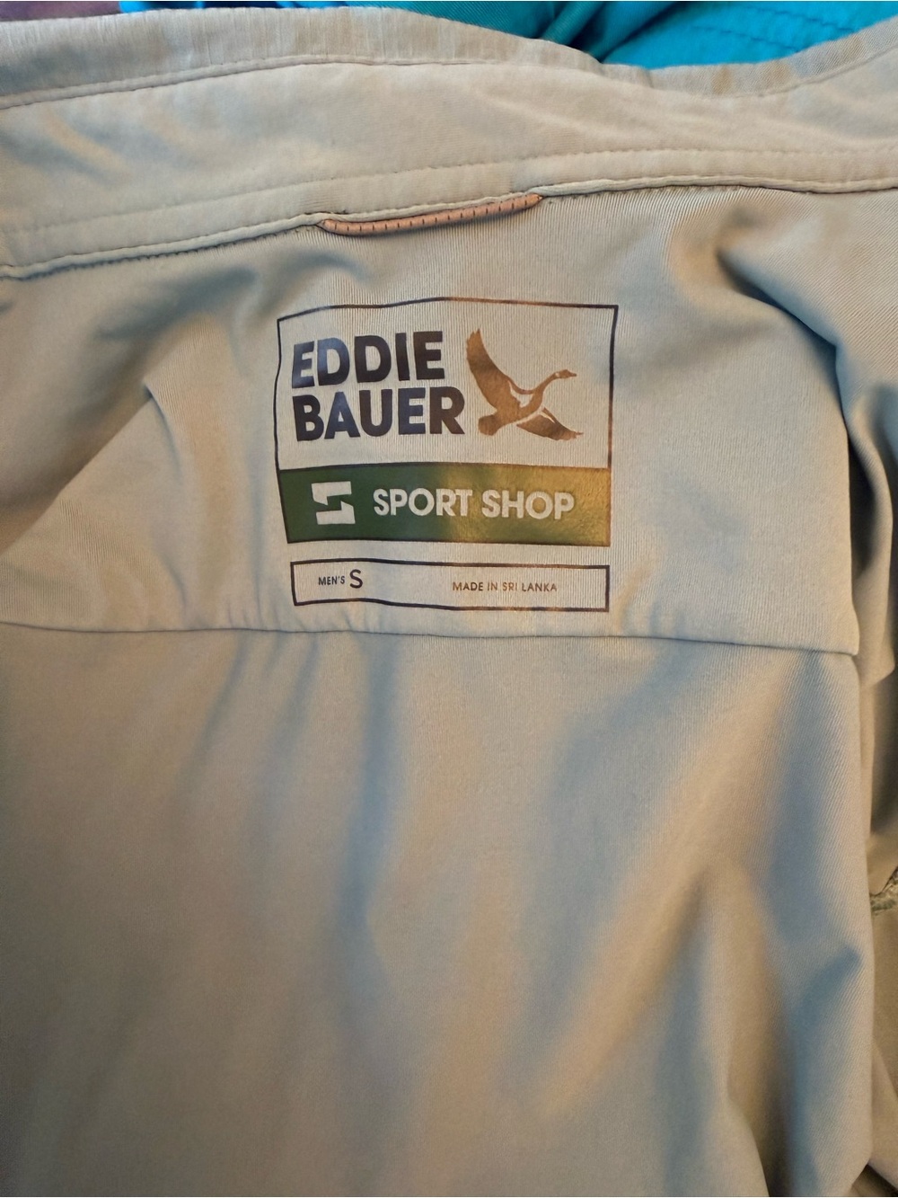Eddie Bauer Men’s Long-Sleeve Green Utility Shirt Lightweight soft material - Picture 2 of 8